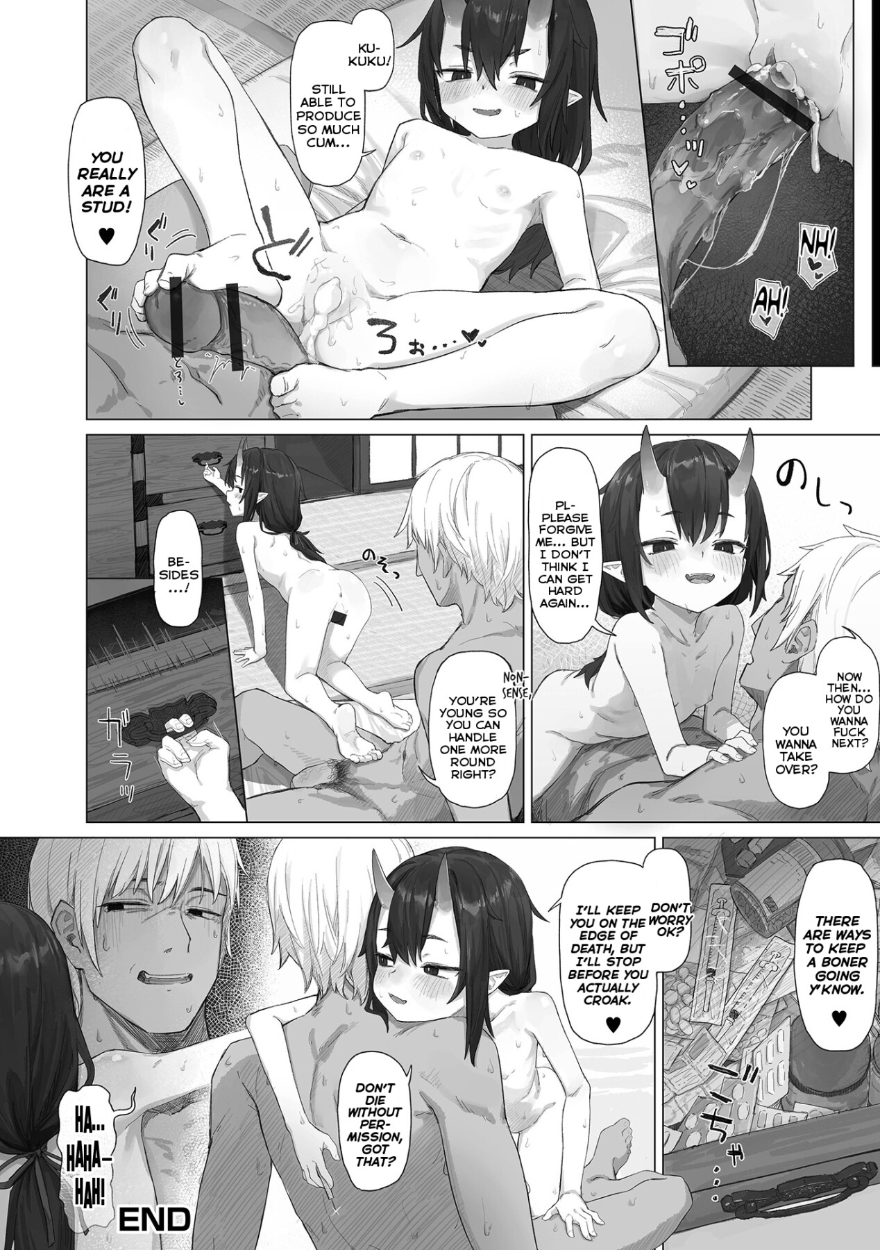 Hentai Manga Comic-Caught Between an Oni and a Hard Place-Read-16